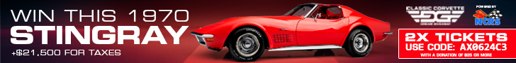 Win this 1970 Corvette Stingray