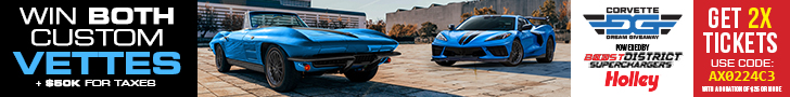 Win a  2024 Corvette Stingray and a 1963 Corvette Sting Ray Restomod!